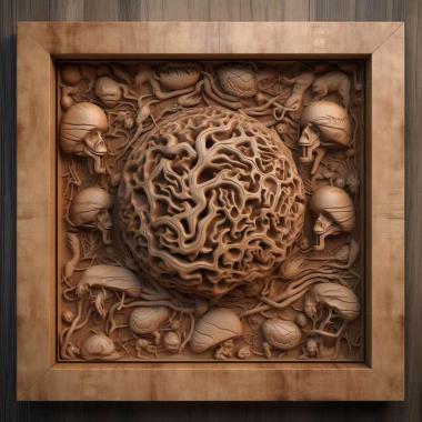 Patterns and decorations Tiny Brains 4 3d model